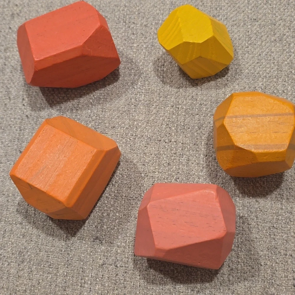 LOVEVERY Solid Wood Stacking Boulders